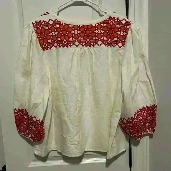 Knox Rose size L Peasant Shirt 70s style - Picture 2 of 7